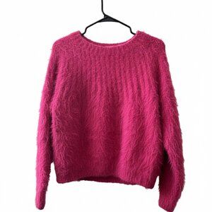 Trendy YK2 fluffy pink sweater